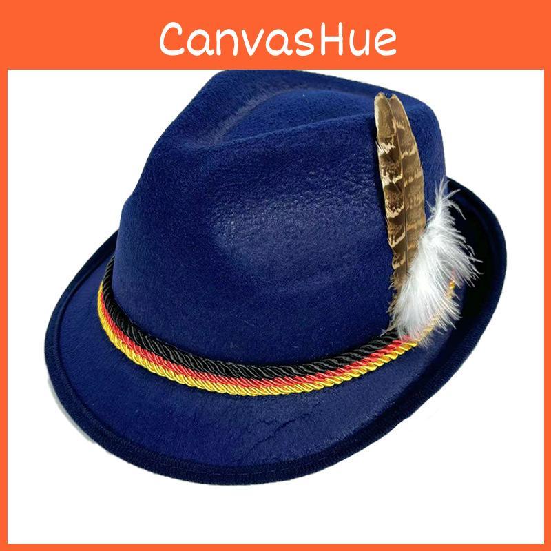 Fedora Felt Black Feather Embellishments Stage Shows Festive Supplies Events