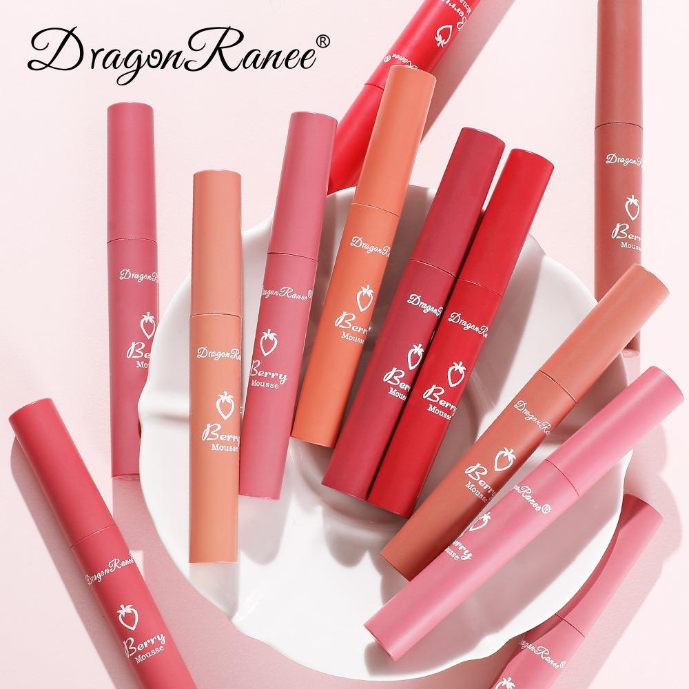Sweet Kiss Lip Glaze Red Mist Matte Matte, Non-lipicioasă Cupă de Velvet Lip Glaze Cup Lasting Matte Fog Surface Red