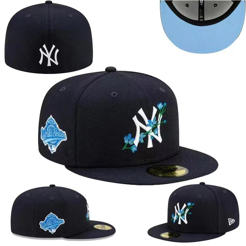 Baseball Fully Enclosed Baseball Cap, Non-Adjustable, Can Be Worn Upside Down, New Dense Embroidered American Hip-Hop Baseball League Size Cap