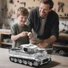 Military Army 1:28 Tiger Heavy Tank MOC Building Model Bricks Sets Creative Blocks Toys Festival Gift For Adult Friend 1628+pes