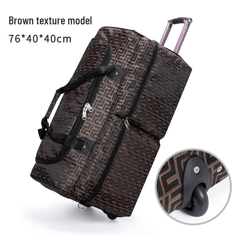 (Ограниченное предложение) Складная водостойкая сумка-тележка унисекс большого объема на колесиках Large