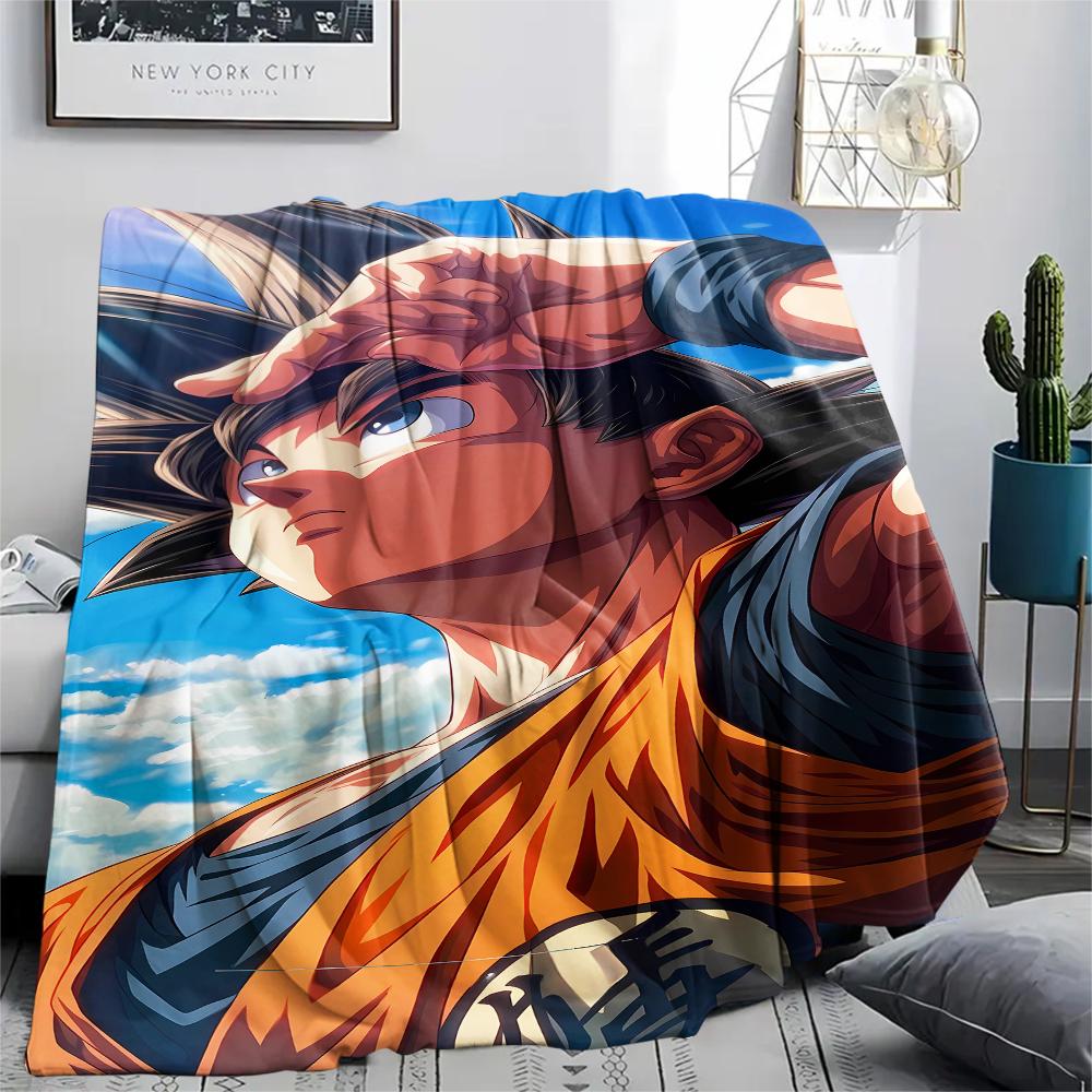 Dragon Ball Characters Print Flannel Blanket,High Quality Comfortable for All Seasons,Home Decor,Warmth and Comfort,Perfect for Christmas Gifts