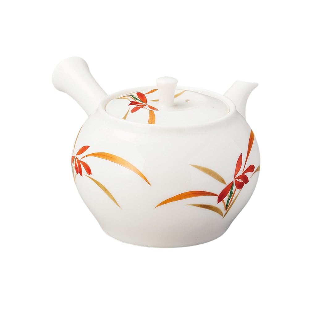 Newborn Orchid X X Made In Stylish Ale-net Teapot, 14.3 17.5 9.4 Cm, 440cc, Porcelain, Japan,