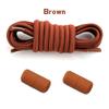 Round Elastic Laces Without Ties Sneakers No Tie Shoelaces Metal Capsule Buckle Shoelace Basketball Shoe Laces Shoes Accessories