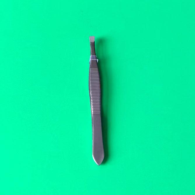 Slanted Tip Stainless Steel Eyebrow Tweezers for Hair Removal - Beauty Makeup Tool