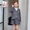 Fuluomi Girls' Academy Style JK Uniform Blazer & Pleated Skirt Set