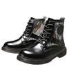 Martin Boots Big Yellow Boots High Top Men's and Women's Shoes Long Tube Tooling Velvet Locomotive European and American Height Increase Versatile Co