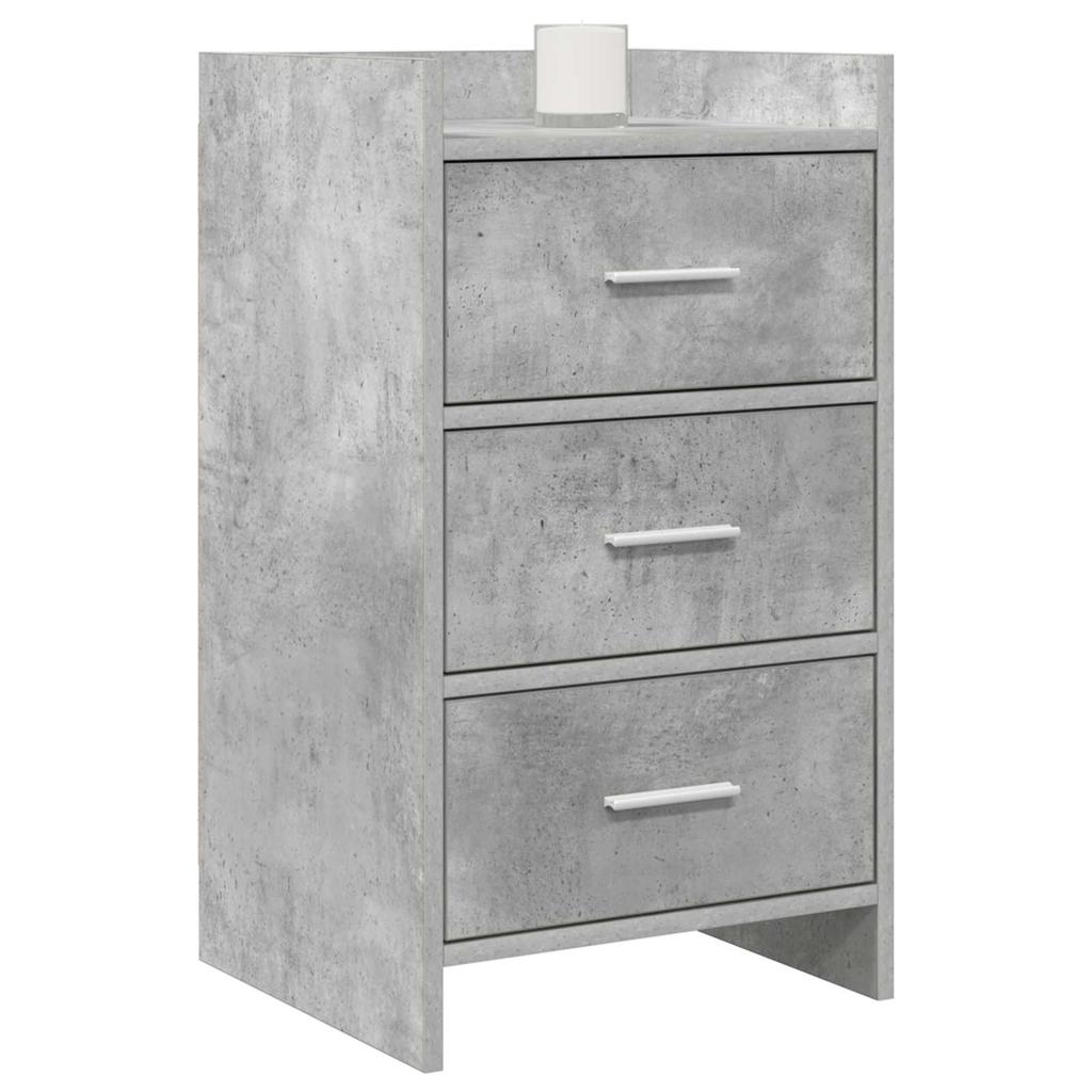 Nightstands Concrete Gray 40 x 36 x 70 cm Engineered Wood