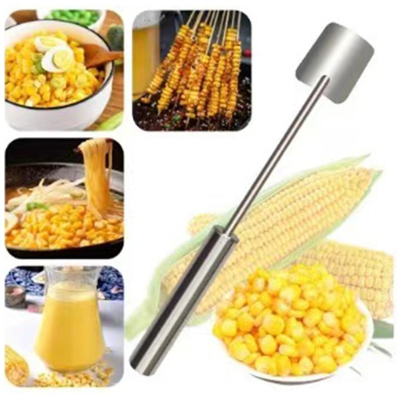 304 Stainless Corn Cobs Stripper Thresher Tool With Sharpened Blades For Quick Easy Kernel Extraction Kitchen Essential
