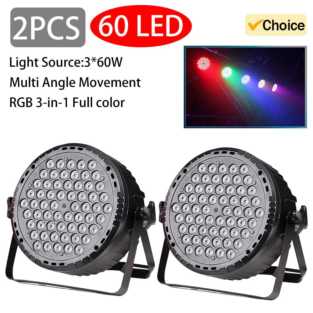 3w*60 Led Rgb 3 In 1 Par Light Dmx 512 Sound Control Dj Party Lights Wedding Disco Lights Ballroom Club Projection Stage Lamp