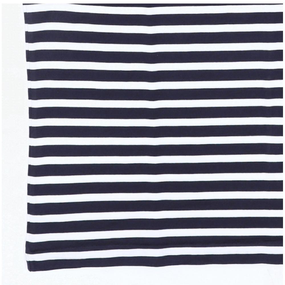 MaiSon KiTSune Men S Long Sleeve T ShirT Bold Fox Head paTch STripe Pm00122kj004