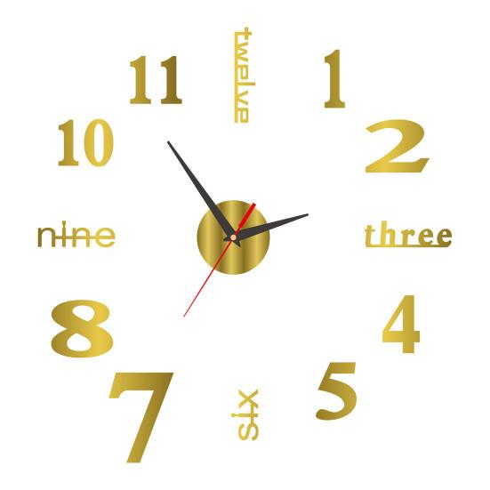 

Бескаркасные акриловые 3D настенные часы Современные бесшумные DIY для дома, офиса, спальни, гостиной, комнатные цифро-аналоговые часы-декор