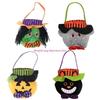 Halloween Partys Favor Bag Vampires Black Cats Design Fabric Candy Collector For Trick Or Treats Event