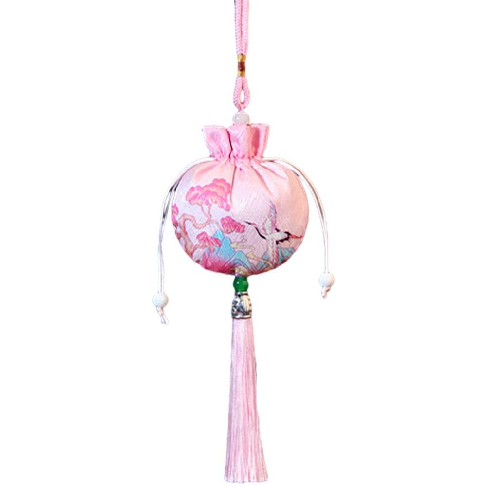 Deer Flower Tassel Drawstring Bag Frog Chinese Style Coin Purse Ins Jewelry Packing Bag Festival