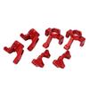 RC Steering Group Assembly Set Aluminum Alloy RC Car Steering Assembly Kit for Traxxas Latrax Teton 1 18 Red