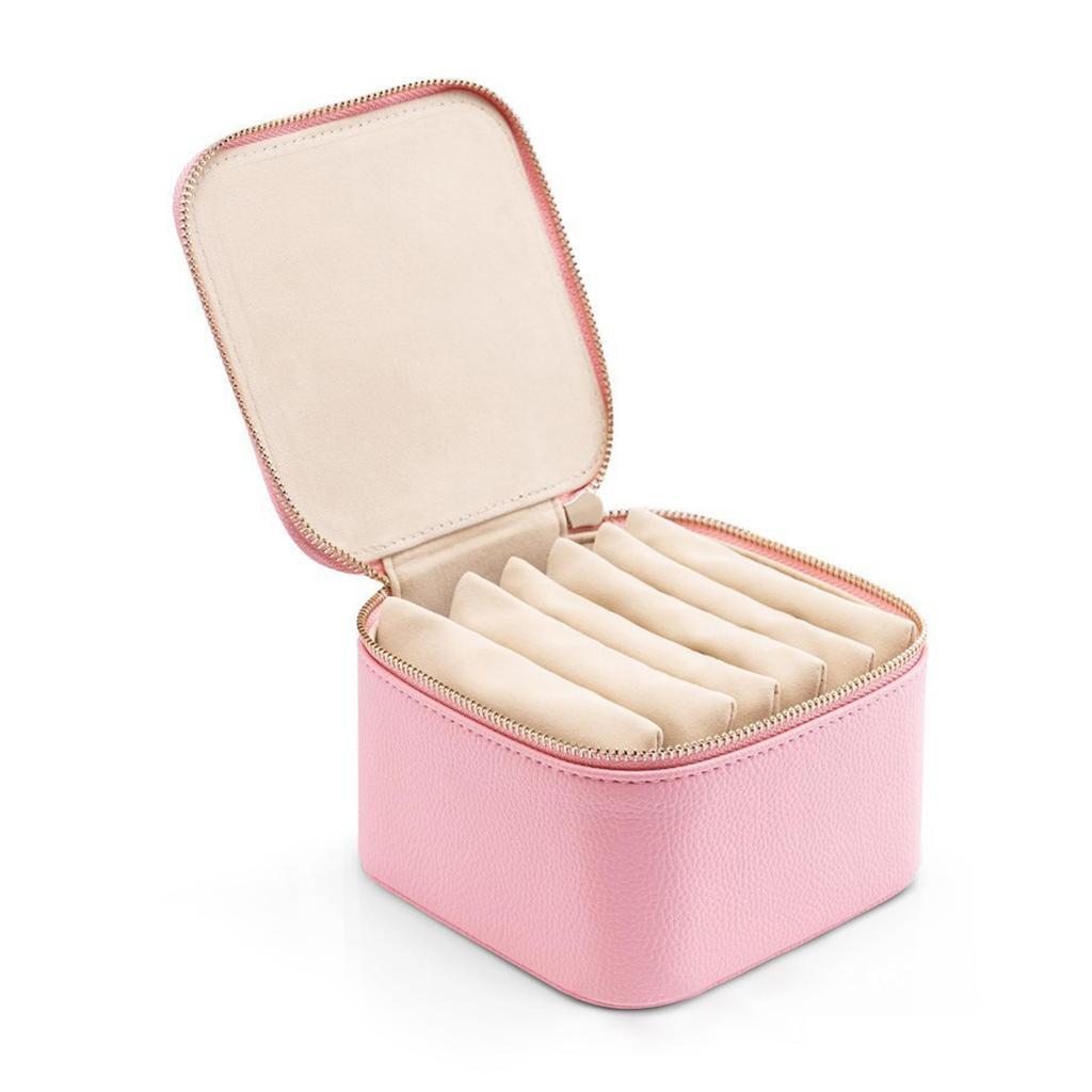 Einfacher Schmuck-Organizer mit Reißverschluss, Mehrzweck-Aufbewahrungskoffer für Armbänder, für Schlafzimmer und Zuhause