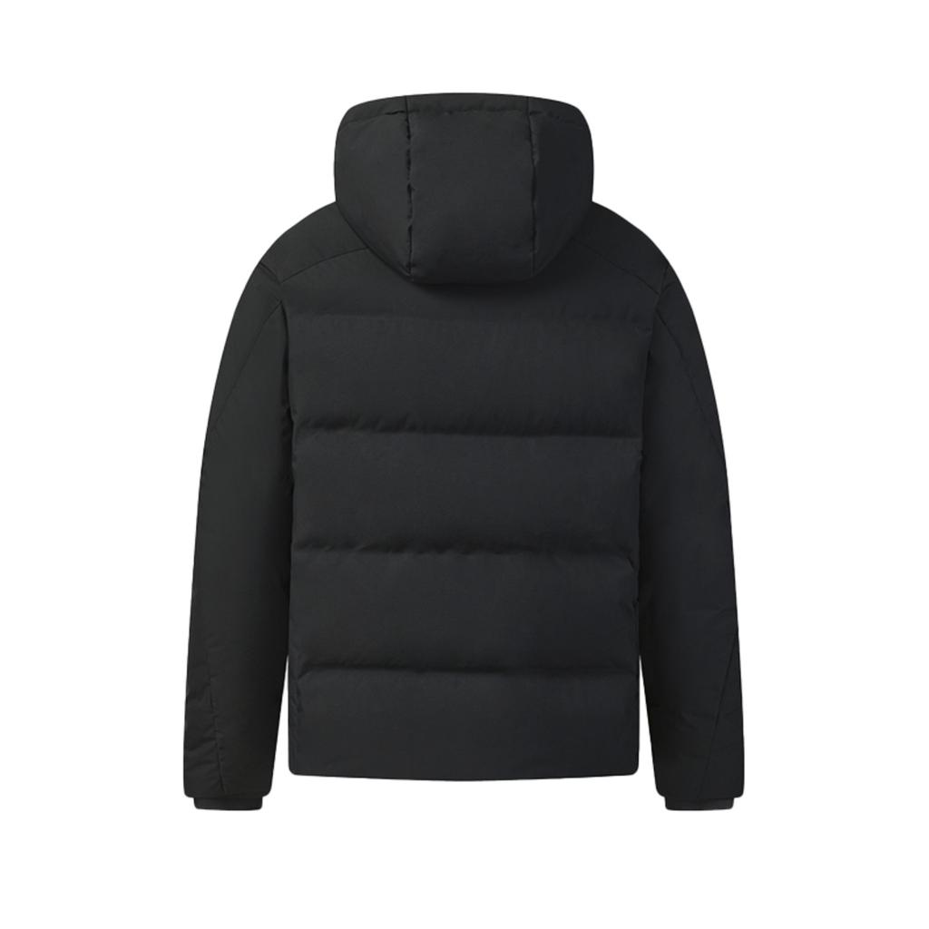 FILA Blue Fashion Simple Classic Comfortable Versatile Warm Down Jacket Men Outerwear Black F11M542905FBK