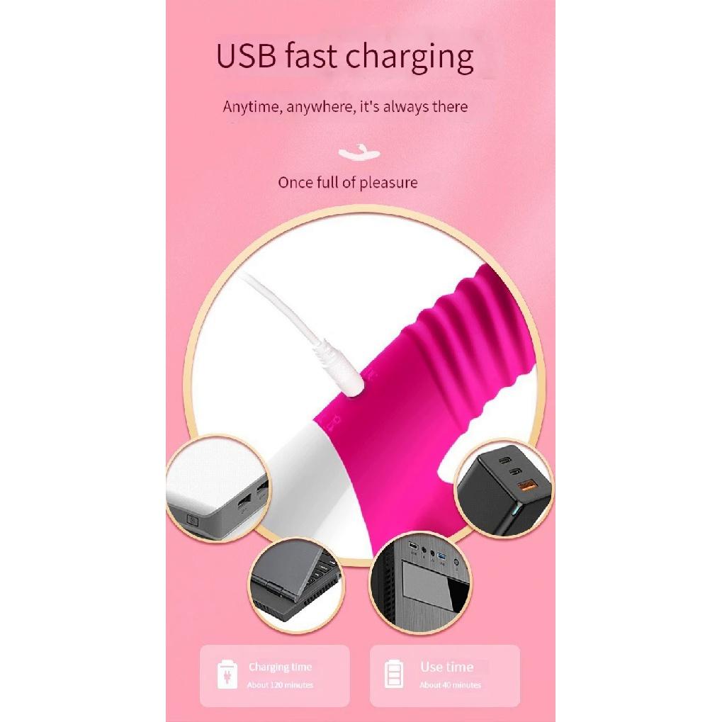 Rabbit's Head Sucks Clitoris, AV Magic Stick, Dildo, G-Spot Stimulation Vibrator, Warm Massage, Female Masturbator, Sex