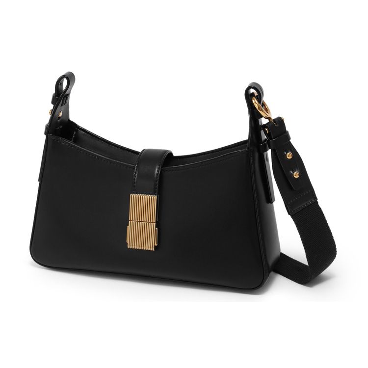 Charles & Keith Fashion Minimalist Trendy Chain Faux Leather Shoulder Bag Women Shoulder Bag Black Beige Green CK2-20781726-1