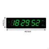 Desk Digital Clock with Date LED Desktop Alarm for Hall Beside Bedroom Green