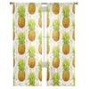 Ananas Handmålade Tyll Gardiner Vardagsrum Kök Chiffong Gardin Sovrum Balkong Skir Gardin Mode Heminredning
