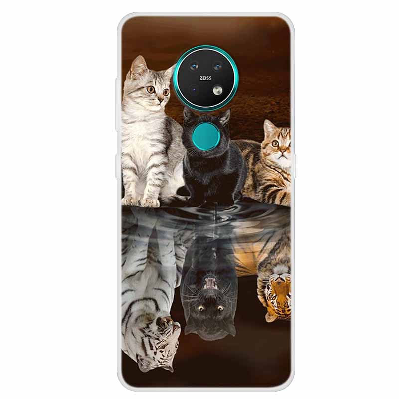 Per Custodia Nokia 7.2 Nokia 6.2 Lusso Silicone TPU Morbida Cover Posteriore Custodia Telefono Per Nokia 7.2 Funda TA-1193 TA-1178 Cartone Animato Coque