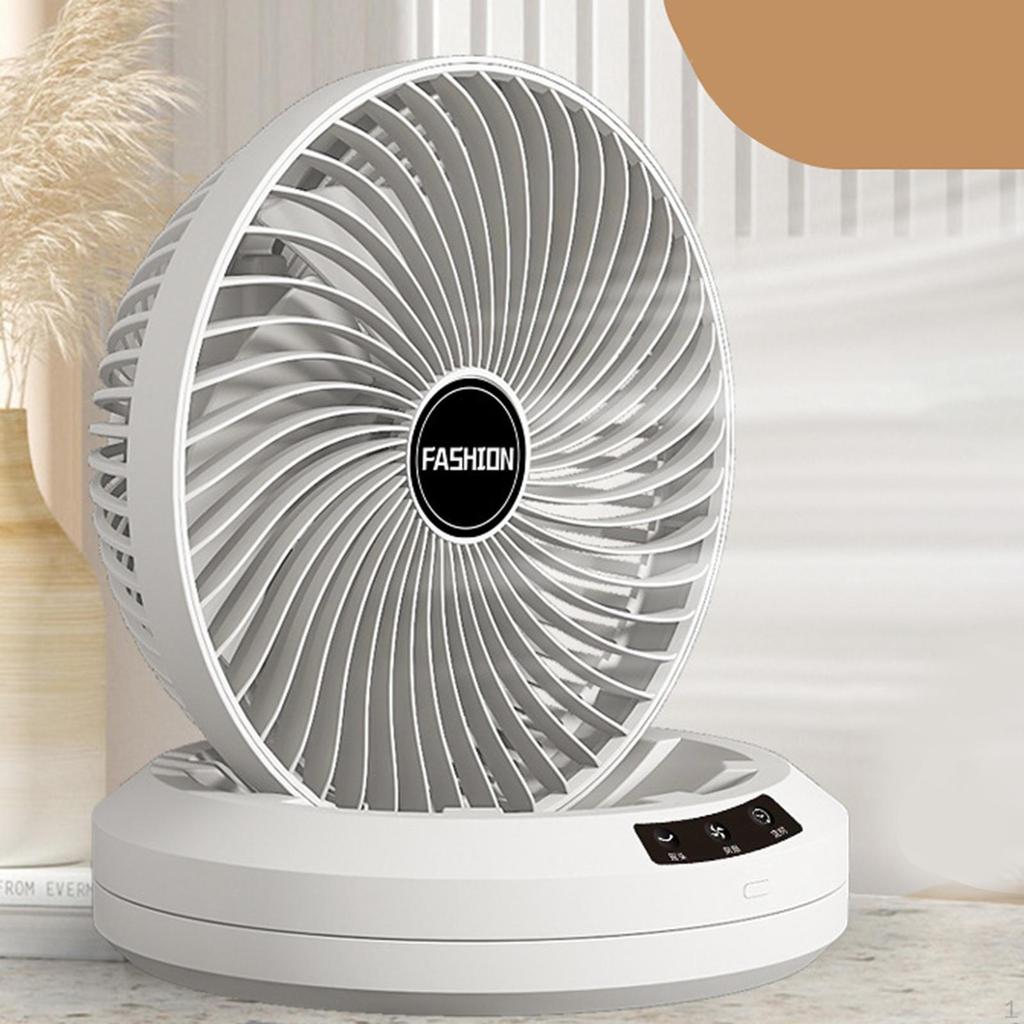Desk Fan Air Cooling Portable Low Noise 4 Speed Table Wall Mounted for Dormitory Office