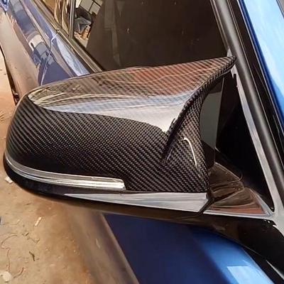 Cubierta de espejo retrovisor con patrón de fibra de carbono para BMW Serie 1234 M2 F30 F32 M3
