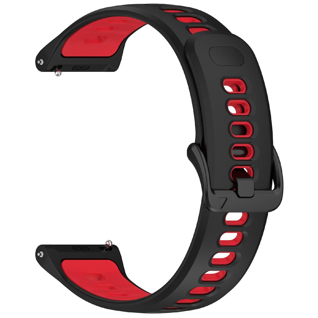 22mm Dual Color Silicone Strap for Coros Pace 4 Quick Release Watch Band with Snap Button