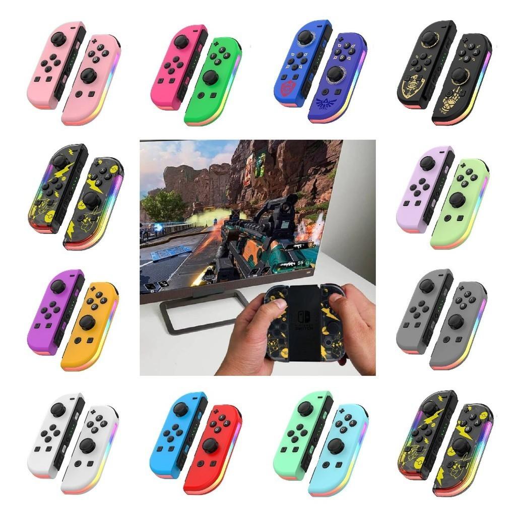 Colorful Rgb Light Switch Joycon Controller With Vibrant Vibration And Motion Sensitivity