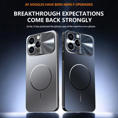 Original Magsafe Magnetic Phone Case For iPhone 17 Air 16 15 14 13 Pro Max Glass Nano Crystal Lens Wireless Charge Cover