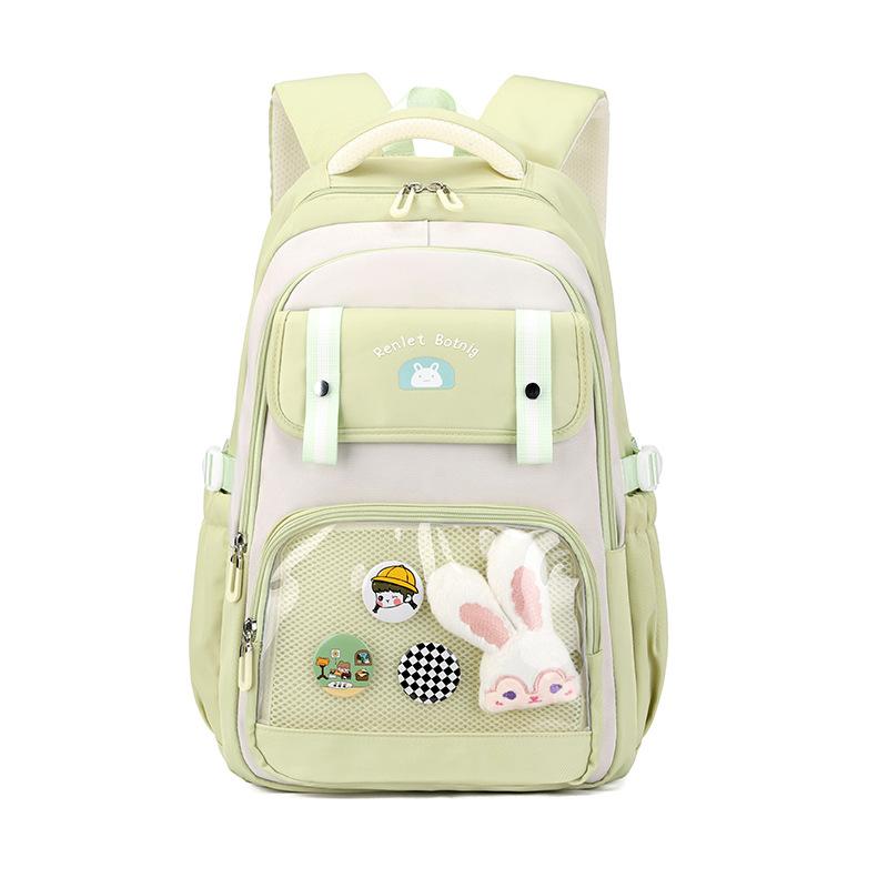 Middle School Students' Schoolbag New Cute Casual Travel Backpack Korean Style Simple Backpack Large Capacity