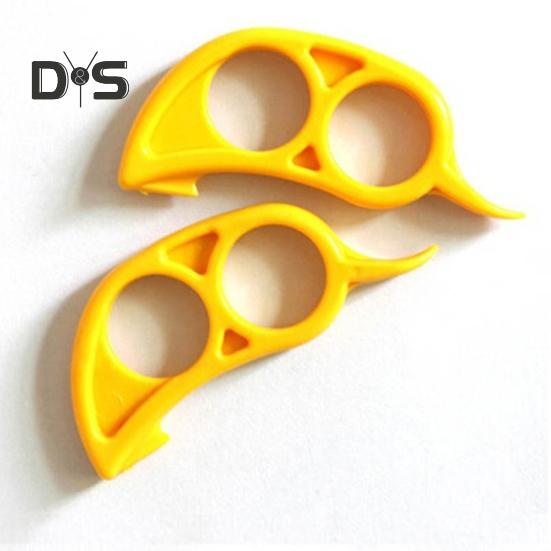 Pack De 5 Peladores De Naranja Y Cítricos - Abridor Fácil De Plástico - Cortador De Limón - Utensilios De Fruta