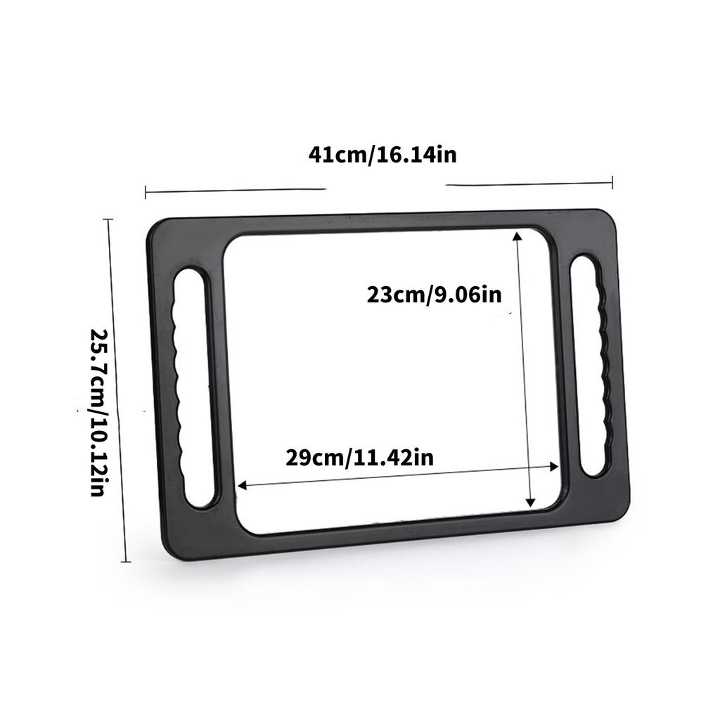 Hand Mirror with Double Handle Handheld Barber Mirror for Hair and Beauty Salon Haircut Mirror with Double Handgrip
