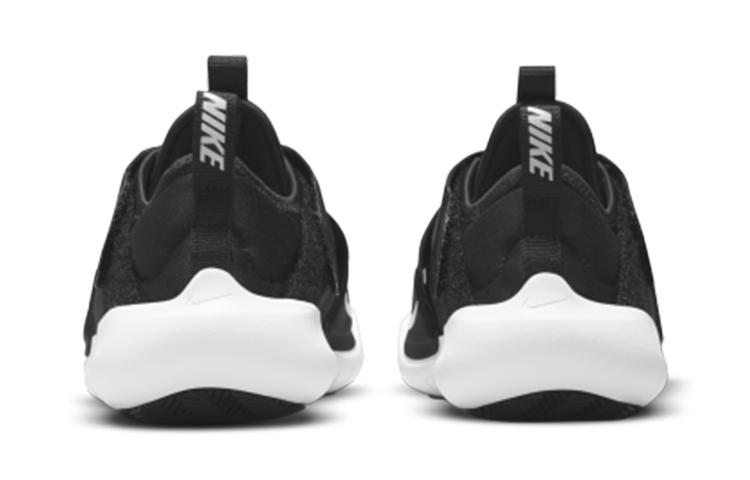 Nike Flex Advance Slip Resistant Cushioning Abrasion Resistant Breathable Low Top Kids' Running Shoes Black White CZ0186-002