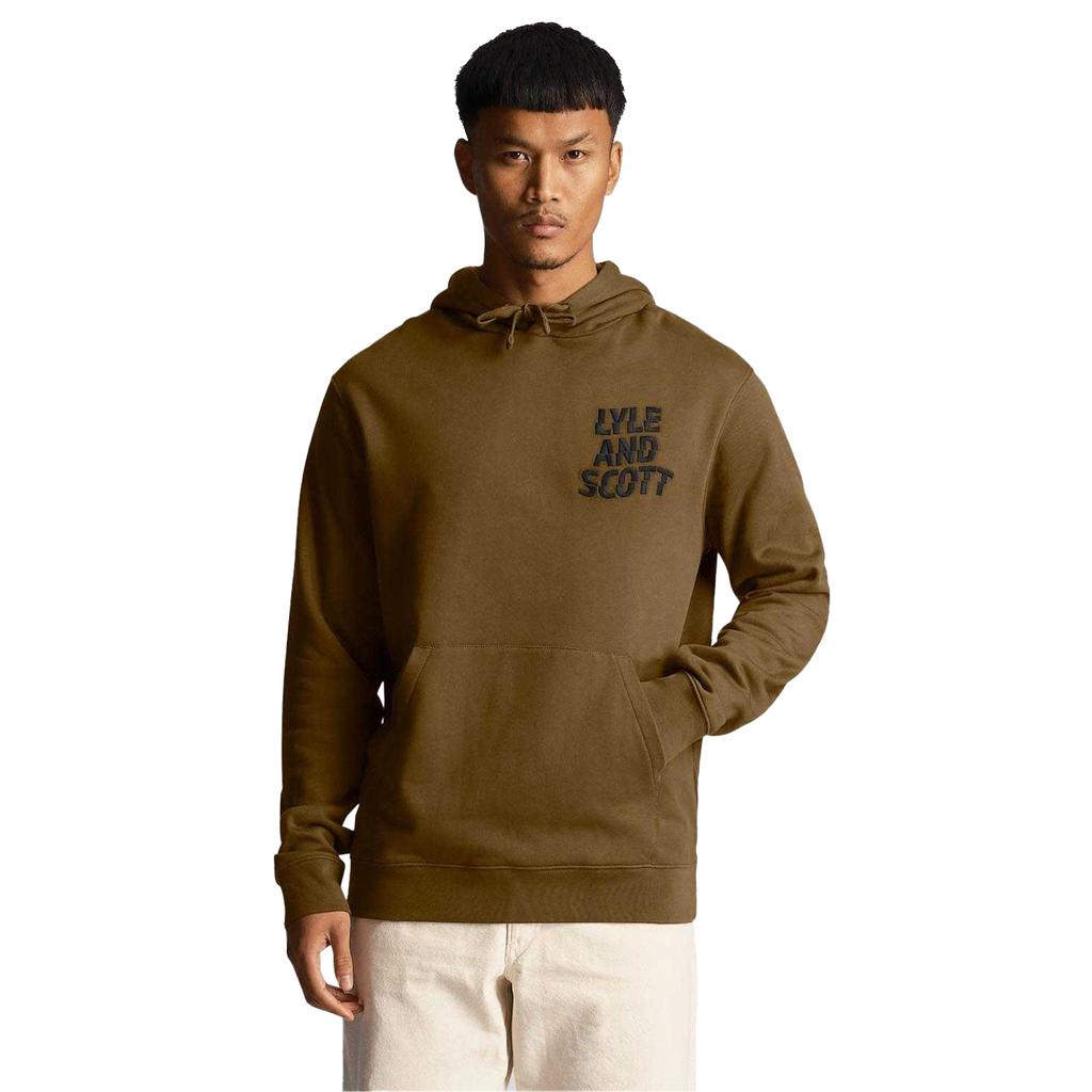 Lyle & Scott Mens Ripple Logo Hoodie
