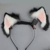 Dynamiczne Kocie Uszy Nakrycie Głowy Cosplay Halloween Party Akumulatorowa Opaska Kostiumowa