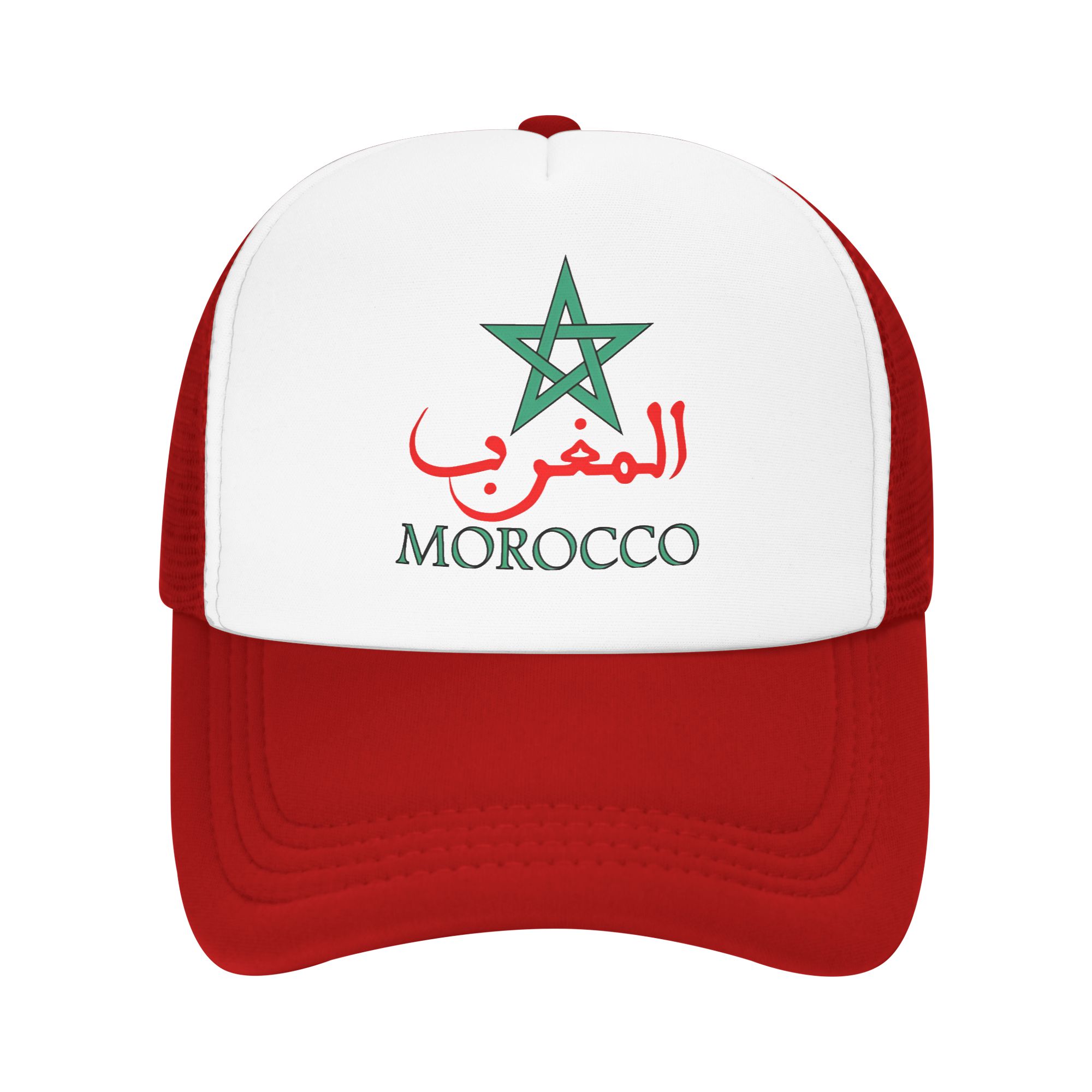 Morocco Maroc Mesh Sun Hats Outdoor Sport Sun Visor Baseball Caps Unisex Women Casual Print Hip Hop Hats One Size