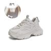 Popcorn Cover Shell Bottom Leather Dad Shoes Women's 2025 Spring New Shoes Women's Versatile Platform Running Shoes Women's Tide