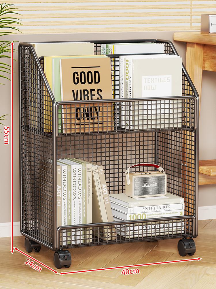 Hareketli Çocuk Kitaplığı ve Depolama Raf Dolabı