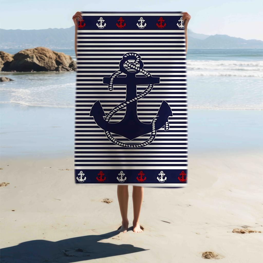 Universelles Sport-Mikrofaser-Strandtuch, Professionelles Schnelltrocknendes Sandfreies Badetuch für Schwimmen, Fitnessstudio, Surfen, Tauchen und Yoga