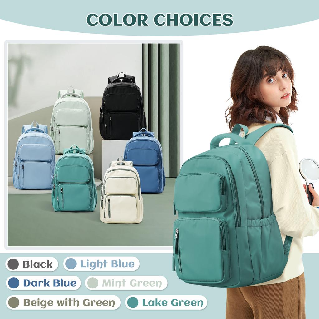 Leichter Laptop-Rucksack für Herren Damen, Niedliche Schulrucksäcke für Teenager Jungen Mädchen, College Diebstahlsicherer Robuster Reiserucksack