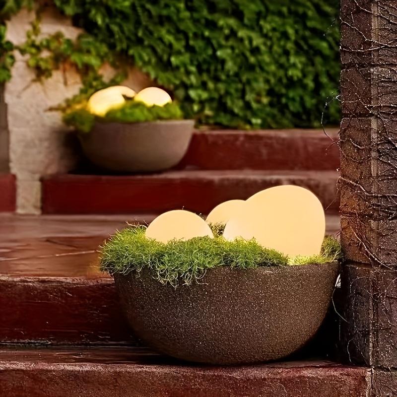 IP44 Solar-Powered Stone-Like Lanterns - Energy-Efficient Pathway Lights for Garden, Lawn, and Villa Decor, Outdoor Solar Lights, Solar Outdoor Lights