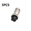 5Pcs 8 Pin Female Plug For Ham & CB Radio Microphone Connector Solder Type 16mm