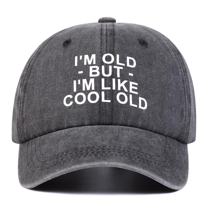 

Letter printed baseball cap for both men and women, suitable for daily casual fashion, versatile outdoor sun protection hat Adjustable темно серый