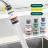 6-Layer Water Faucet Filter for Kitchen Anti-Splash Swivel Aerator with Clear Window Universal Tap Attachment for Home Sink