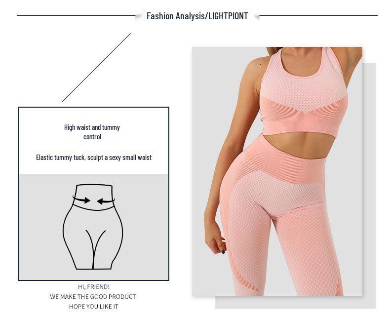 Damen High-Waist Schnelltrocknendes Yoga-Set: Langärmeliges Oberteil & Hose, ideal für Herbst/Winter-Fitness.