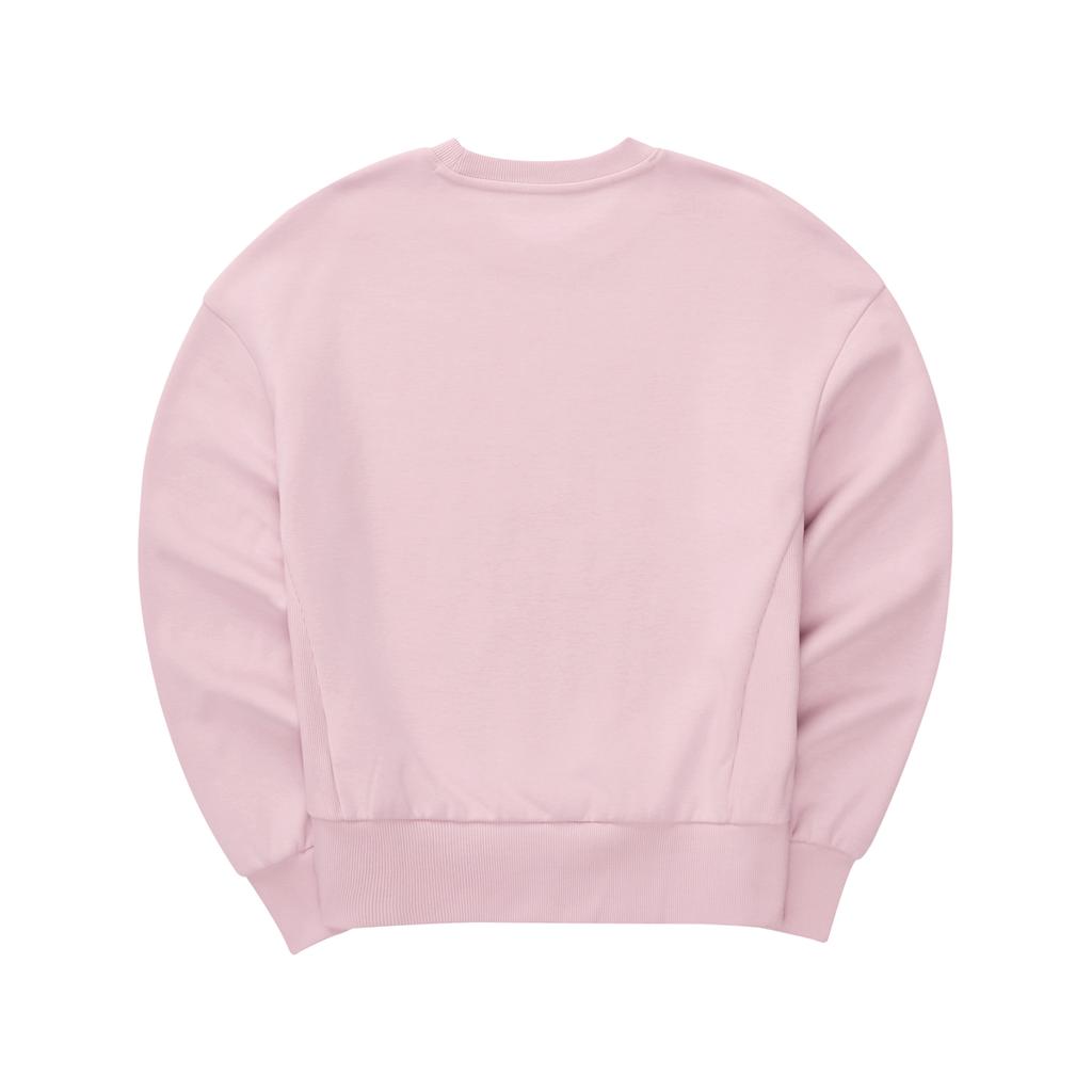 Skechers Round Neck Casual Letter Print Long Sleeve Sweatshirt Women sweatshirt Pink L324W049-04QT
