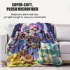 3D Galaxy Pokemon Blanket Warm Cozy Portable Flannel Blanket for Home Camping Travel Gift for Girls Boys