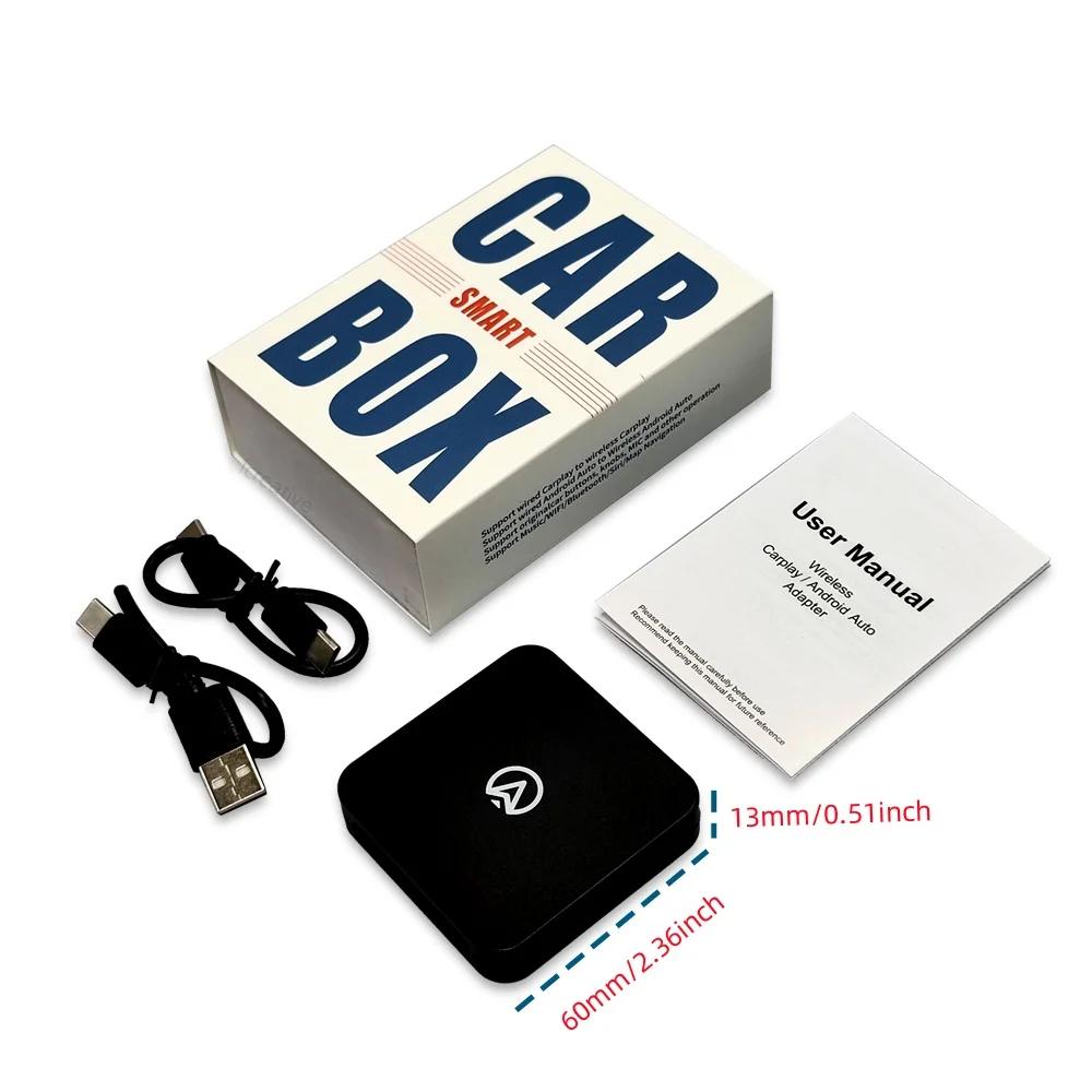 

Беспроводной адаптер CarPlay 2 в 1 и беспроводной адаптер Android Auto, Plug & Plug для iPhone, подключенный к беспроводной сети Netflix YouTube